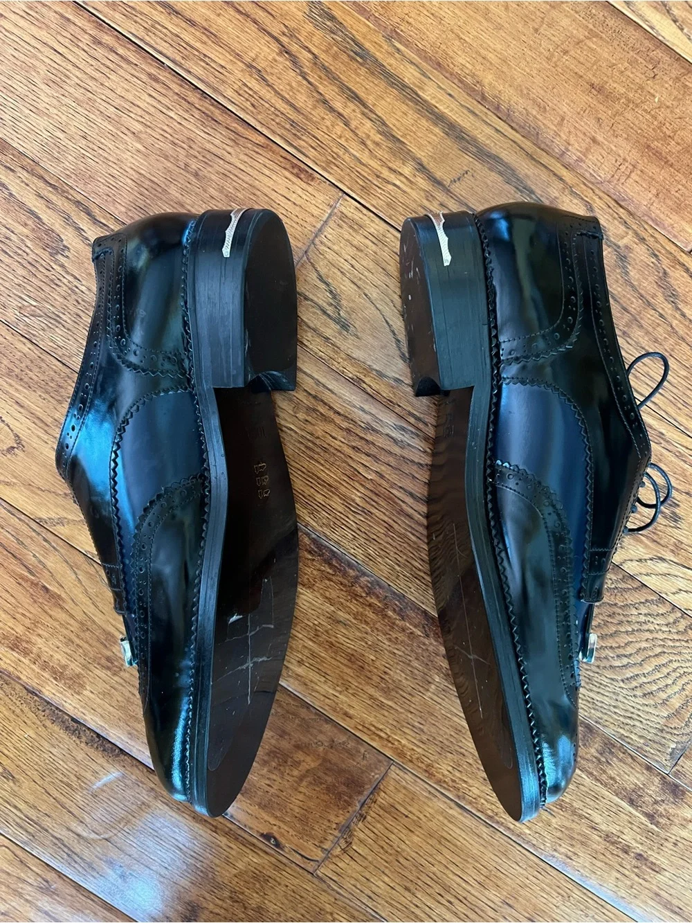 TOGA VIRILIS Men’s Shoes Polido Front Tassel Leather Brogues Size 13 (46 EU)